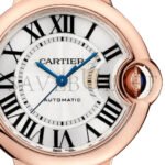 CARTIER BALLON BLEU DE CARTIER WATCH 33MM, AUTOMATIC MOVEMENT, ROSE GOLD, LEATHER W6920097 - Image 8