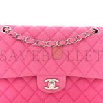 CHANEL IRIDESCENT CAVIAR QUILTED MEDIUM DOUBLE FLAP LIGHT GOLD PINK (25*15*6cm) - Image 5