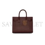 YSL SAC DE JOUR NANO BAG IN CROCODILE-EMBOSSED LEATHER 392035DND1N6475 (22*18*10.5cm) - Image 3