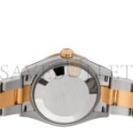 ROLEX STAINLESS STEEL 18K YELLOW GOLD DIAMOND BLACK MOTHER OF PEARL 31MM OYSTER PERPETUAL DATEJUST WATCH 278383RBR - Image 4