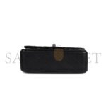 CHANEL MINI RECTANGULAR TOP HANDLE FLAP BAG SO BLACK LAMBSKIN AS2431 (20*13*6cm) - Image 6