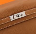 Hermès Kelly Togo Calf Sliver hardware Golden brown size: 25Cm/ 28Cm - Image 2