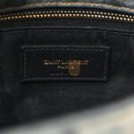 YSL LOULOU PUFFER MONOGRAM CHAIN SATCHEL BLUE BLACK 1525526 (23*15.8*5.8cm) - Image 6