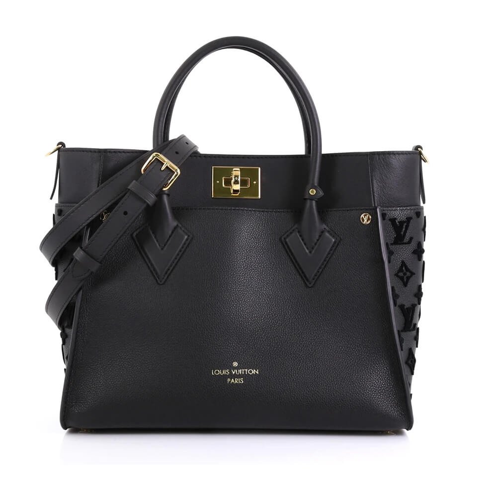2404c6ea773546f87074c9582f7fddd2f93b574b Louis Vuitton On My Side Bag M53823 Black - Image 1