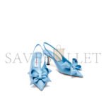 JIMMY CHOO STAZ BOW EMBELLISHED LEATHER SLINGBACK PUMPS J000174436 - Image 3