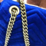 Gucci GG Marmont Velvet Small Shoulder Bag 443496 Blue - Image 7