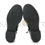 PRADA SPAZZOLATO CHOCOLATE 50MM COMBAT BOOTS 40 BLACK - Image 4