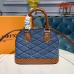 Louis Vuitton Denim Raw Alma BB M55048 Blue - Image 4