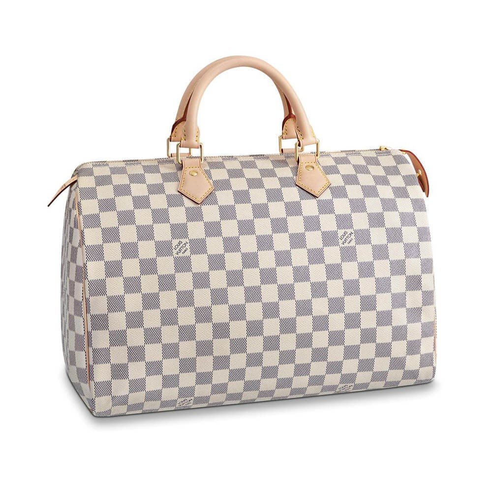 2578ef64070d8a0e59c71c57f8b6e7177e36b9c9 Louis Vuitton Damier Azur Canvas Speedy 35 N41369 - Image 1