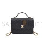 CHANEL HANDHELD MESSENGER BACKPACK BLACK GOLD BUCKLE AP4406 (18*14*3cm) - Image 2