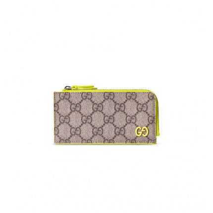 GUCCI�GG ZIP CARD CASE WITH GG DETAIL 795233 (13.5*8cm)