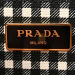PRADA CANAPA SMALL LOGO TOTE BLACK TALCO (27*20*15cm) - Image 5