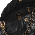CHANEL HOBO HANDBAG GRAINED CALFSKIN & GOLD-TONE METAL BLACK AS4668 (30*21.5*5cm) - Image 3