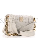 PRADA NAPPA PADDED SYSTEM PATCHWORK BAG WHITE (23*17*8cm) - Image 2