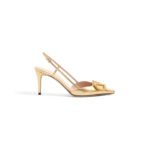 VALENTINO VLOGO SIGNATURE SLINGBACK PUMP IN LAMINATED NAPPA LEATHER 80MM 6W2S0R01LUY_9MR