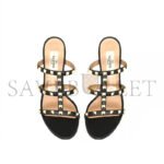 VALENTINO ROCKSTUD CALFSKIN LEATHER SLIDE SANDAL 60 MM 5W2S0C47VOD_0NO - Image 5