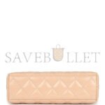 CHANEL KELLY SHOPPER BEIGE SHINY AGED CALFSKIN BRUSHED GOLD HARDWARE AS4416 (19*13*7cm) - Image 6