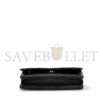 CHANEL QUILTED CAVIAR WALLET ON CHAIN WOC BLACK GOLD HARDWARE A33814 (19*12*3cm) - Image 4