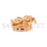 HERM�S 18K ROSE GOLD AND DIAMOND ALCHIMIE RING - Image 2
