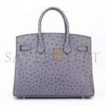 HERM�S MASTER BIRKIN 30 OSTRICH LEATHER LAVENDER GOLD BUCKLE H041933CK80 (30*22*16cm) - Image 2