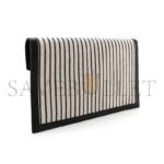 YSL UPTOWN POUCH IN CANVAS AND SMOOTH LEATHER 565739554238 (27*16*2cm) - Image 2