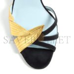 VALENTINO FOLIEFOLIAGE SUEDE SLIDE SANDAL 65MM 6W0S0MH3KMN_DQL - Image 5