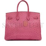 HERM�S MASTER BIRKIN 30 OSTRICH LEATHER PEACH PINK GOLD BUCKLE H041933CK93 (30*22*16cm) - Image 2