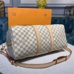 Louis Vuitton Damier Azur Keepall Bandouliere 45 N41430 - Image 9