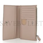 PRADA VITELLO DAINO TRIANGLE CONTINENTAL ZIP WALLET NINFEA (16*10*2cm) - Image 5
