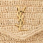 YSL CASSANDRE LARGE ENVELOPE POUCH IN RAFFIA�786074GAAEX2080 (29.5*18*4.5cm) - Image 6