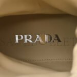 PRADA SPAZZOLATO RE-NYLON METAL TRIANGLE LOGO WOMENS 50MM COMBAT BOOTS 39.5 DESERTO - Image 5