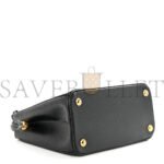 PRADA SAFFIANO MINI GALLERIA DOUBLE ZIP TOTE BLACK (24*17*11cm) - Image 3
