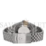 ROLEX STAINLESS STEEL 36MM OYSTER PERPETUAL DATEJUST WATCH BRIGHT BLACK 126200 - Image 2
