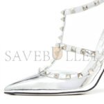 VALENTINO ROCKSTUD MIRROR-EFFECT PUMP WITH MATCHING STRAPS AND STUDS 100MM 3W2S0393WRP_S13 - Image 6