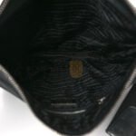 PRADA TESSUTO NYLON SOFT CALF SHOULDER BAG BLACK (32*30*8cm) - Image 4