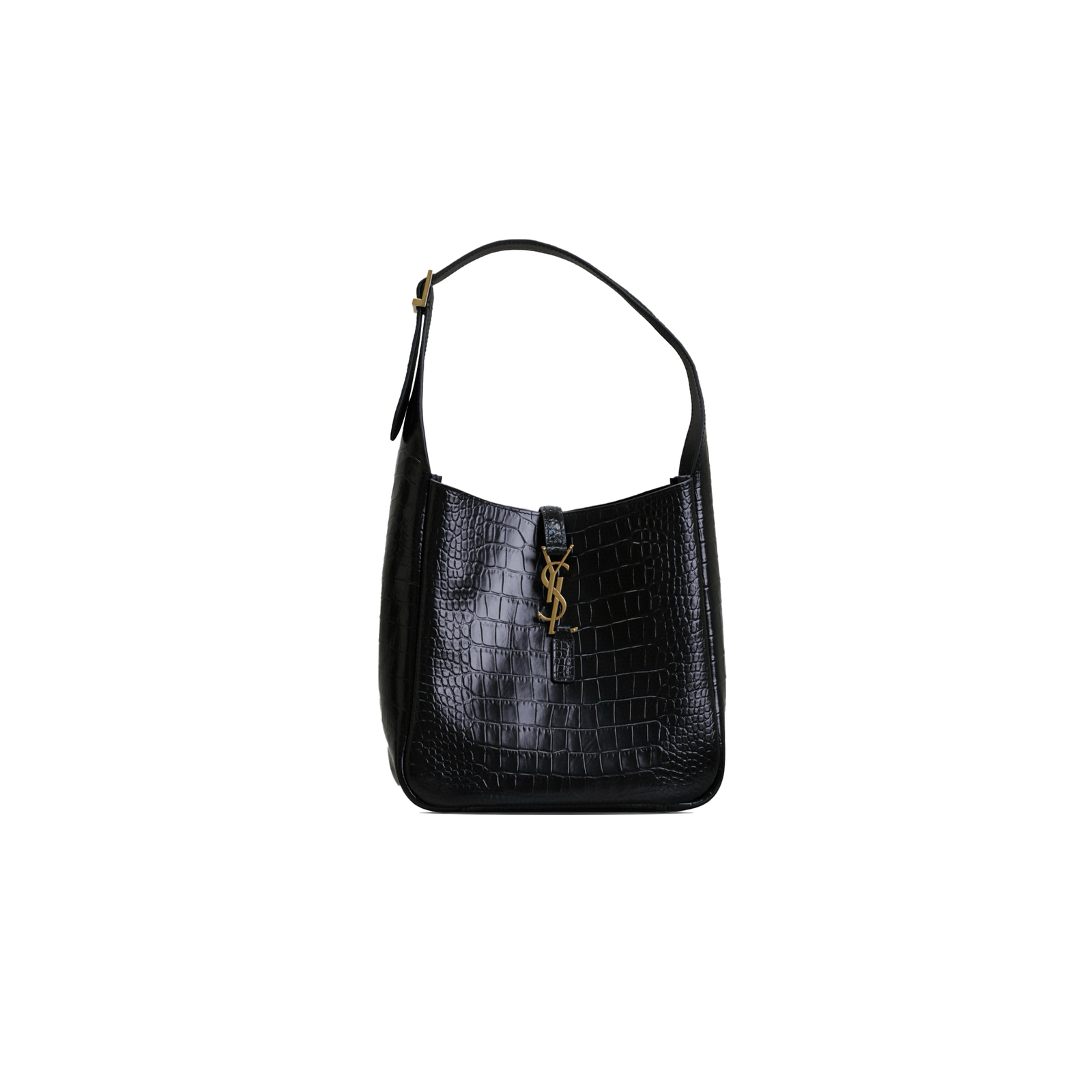 3187c705158d38e3a511fd16361a35c5c4ece23f YSL LE 5 � 7 IN CROCODILE-EMBOSSED SHINY LEATHER�3239614486 (23*22*8.5cm) - Image 1