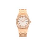 AUDEMARS PIGUET ROSE GOLD ROYAL OAK DIAMOND WATCH 67651OR.ZZ.1261OR.01