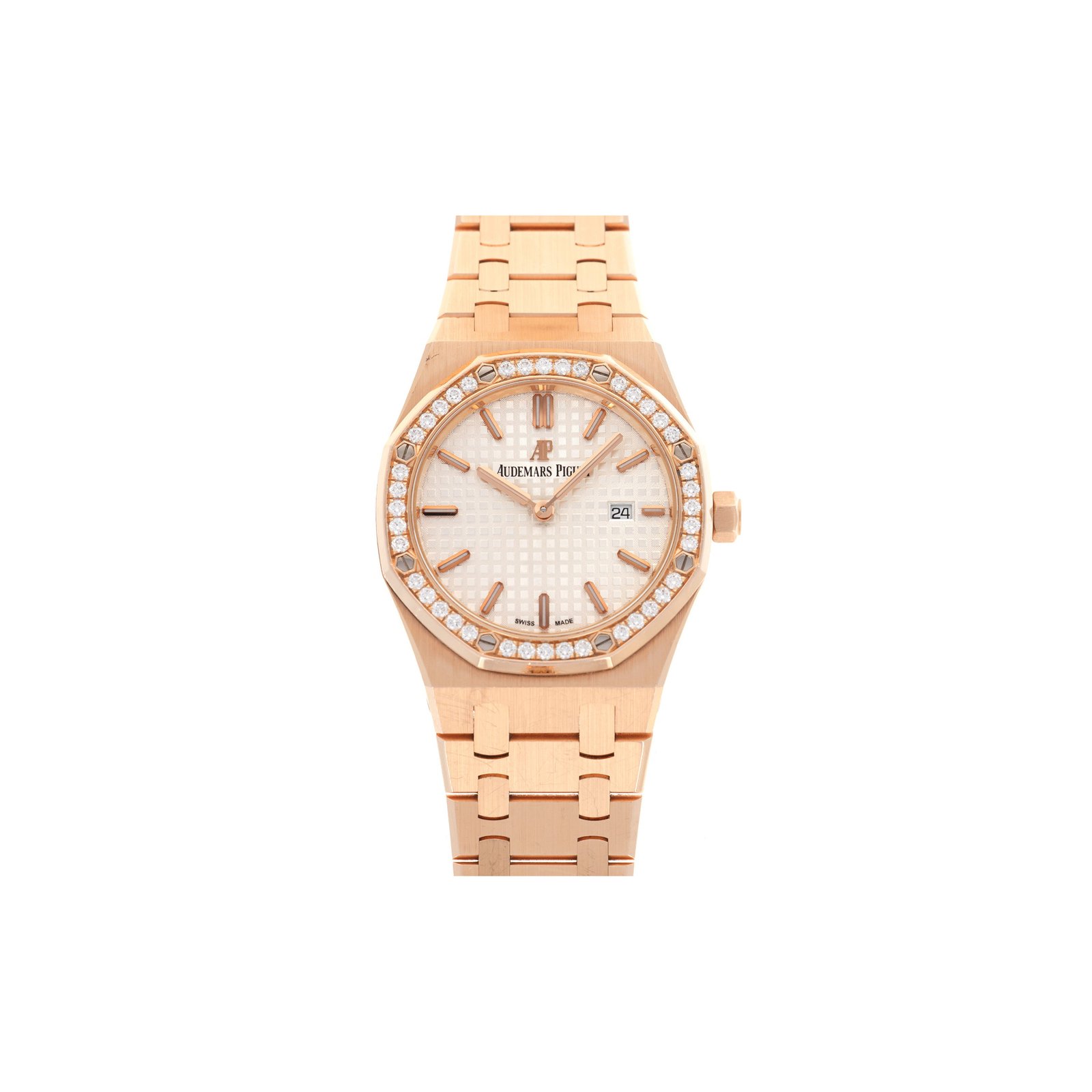 3189002e86e60c236e7f7d98c7cd54f5cf41890d AUDEMARS PIGUET ROSE GOLD ROYAL OAK DIAMOND WATCH 67651OR.ZZ.1261OR.01 - Image 1