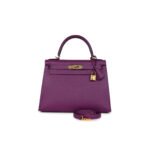 HERM�S MASTER KELLY SELLIER 28 ANEMONE EPSOM GOLD HARDWARE (28*22*10cm)