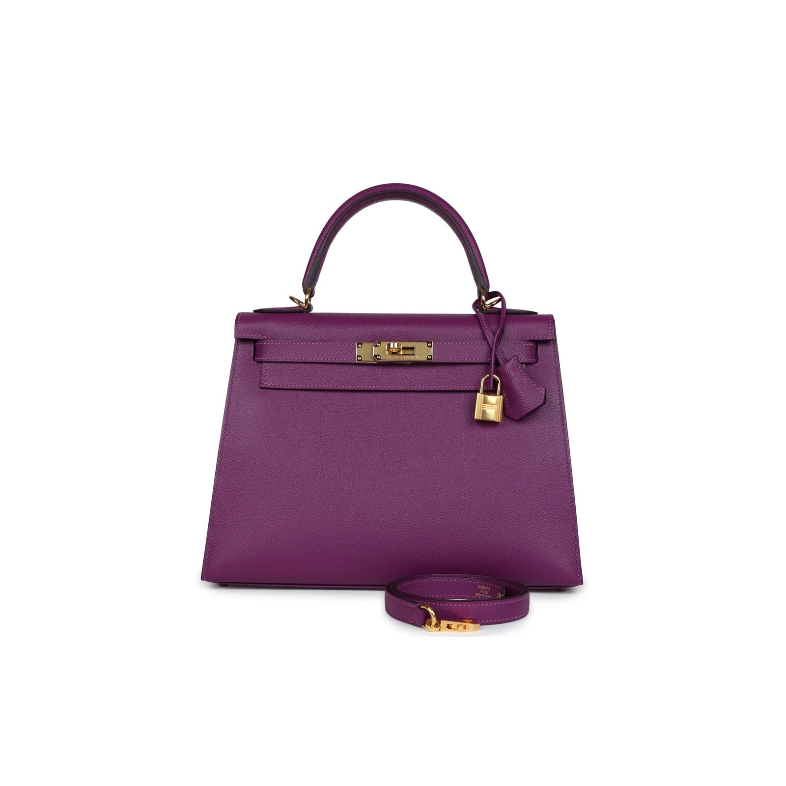 32b92d908552946f9fe6c253dae687c3a7591f83 HERM�S MASTER KELLY SELLIER 28 ANEMONE EPSOM GOLD HARDWARE (28*22*10cm) - Image 1