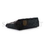 YSL EAST WEST SHOPPING TOTE QUILTED CRINKLED GLOSSED-LEATHER 394195939309 (38*28*13cm) - Image 3