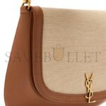 YSL VOLTAIRE TOP HANDLE IN CANVAS AND LEATHER 818896FACW69856 (17.5*21*8cm) - Image 3