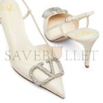 VALENTINO VLOGO SIGNATURE SLINGBACK PUMP IN CALFSKIN LEATHER 80MM 5W2S0R01EST_IA5 - Image 5