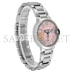 CARTIER BALLON BLEU MIDSIZE STEEL PINK DIAL LADIES WATCH W6920041 - Image 3