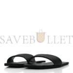 PRADA SATIN TRAVEL SLIDE SANDALS M 37.5 38.5 BLACK - Image 4
