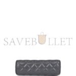 CHANEL GREY QUILTED AGED CALFSKIN MINI KELLY BRUSHED GOLD HARDWARE AS4416 (19*13*7cm) - Image 6