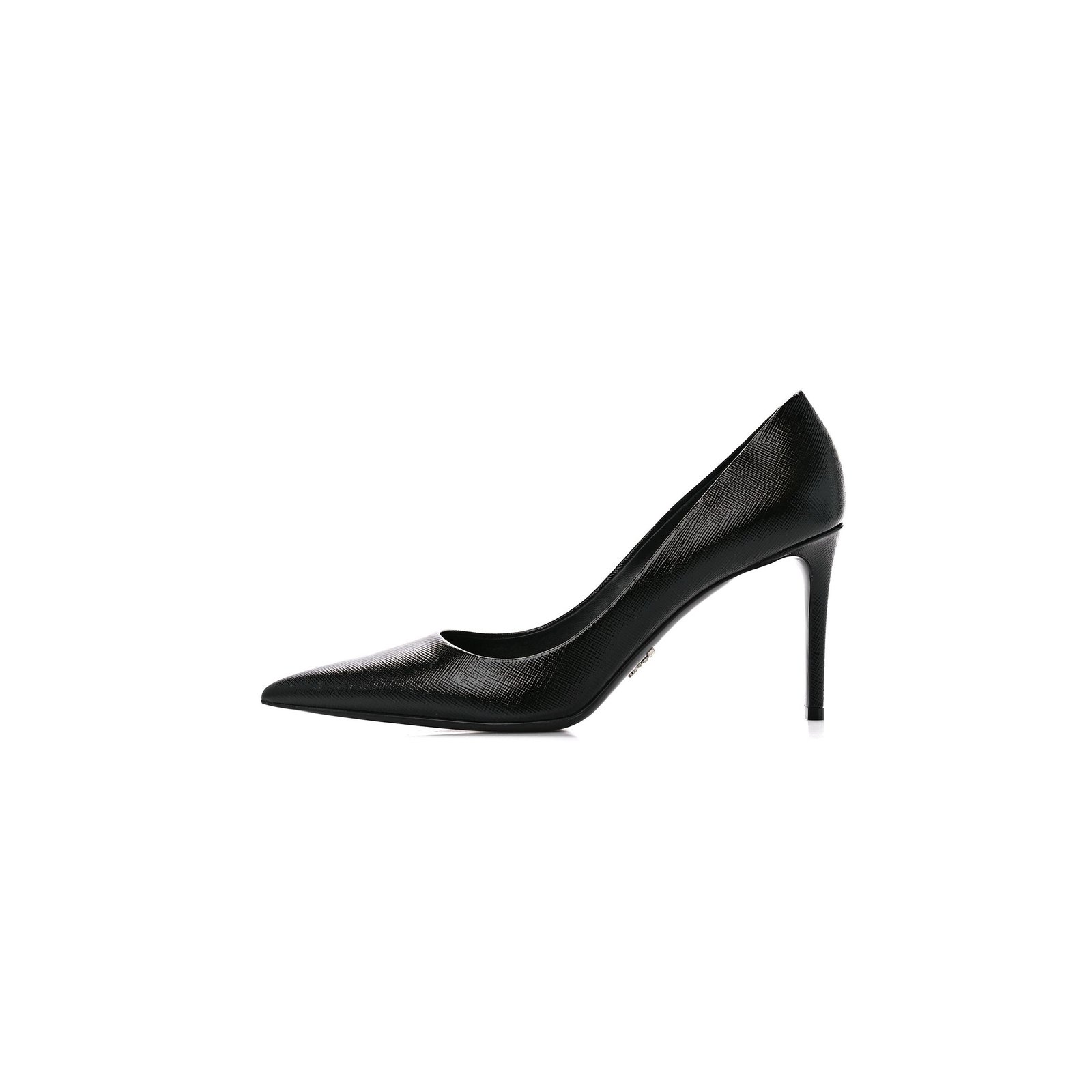 3576fb9f7bd70a430af825acd8e01d3da251093c PRADA SAFFIANO VERNICE PUMPS 39.5 BLACK - Image 1