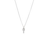 HERM�S 18K WHITE GOLD DIAMOND PM CHAINE D'ANCRE ENCHAINEE NECKLACE