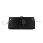 YSL CASSANDRA MEDIUM TOP HANDLE BAG IN CROCODILE-EMBOSSED SHINY LEATHER 578000546632 (24.5*20*11.5cm) - Image 5