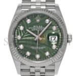 ROLEX DATEJUST OLIVE GREEN PALM THEME 41MM WATCH 126234-0055 - Image 4